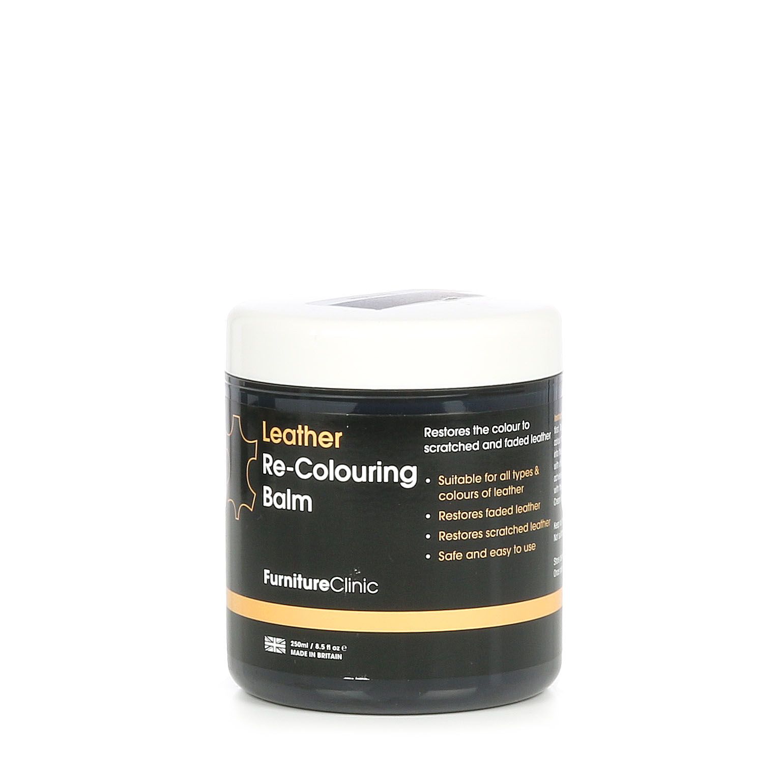 Skinnfargingsmiddel Furniture Clinic Leather Re-Colouring Balm, 250 ml, Beige