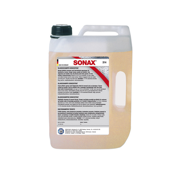 Bilschampo SONAX Glansschampo - Vax, 5000 ml