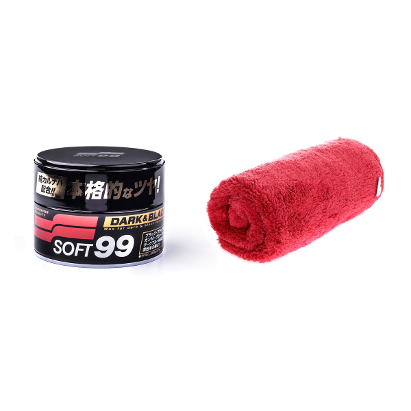 Autovaha Soft99 Dark&Black Wax, 300 g, Vaha + Kiillotusliina