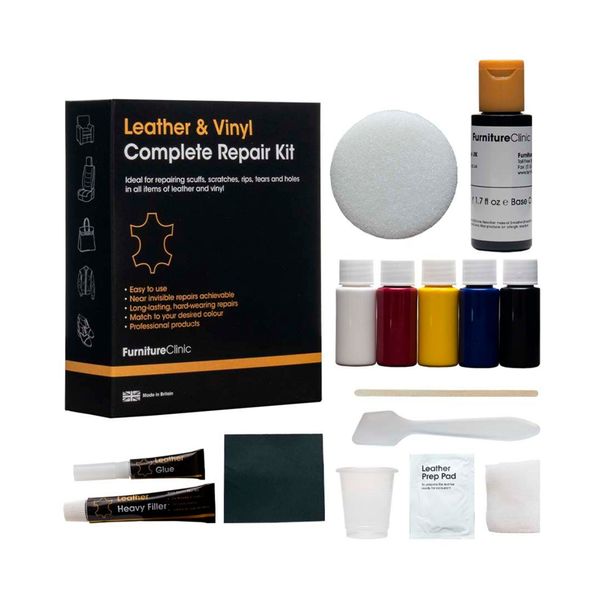 Nahankorjaussarja Furniture Clinic Complete Leather Repair Kit, Punainen