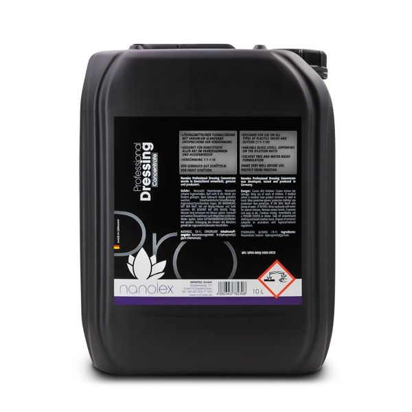 Muovinhoitoaine Nanolex Professional Dressing Concentrate, 10 000 ml / Kanisteri