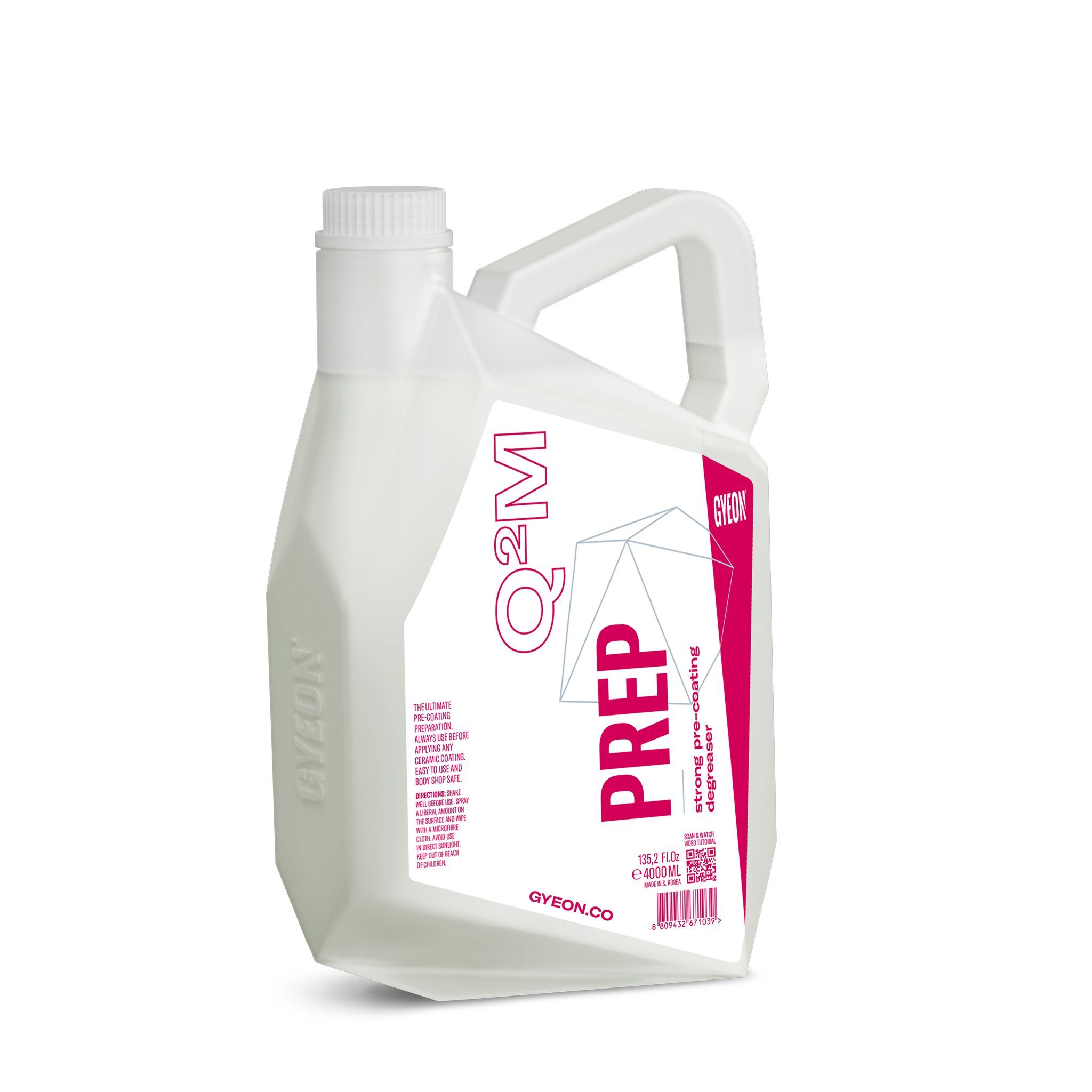 Viimeistelypuhdistusaine Gyeon Q²M Prep, 4000 ml / Kanisteri