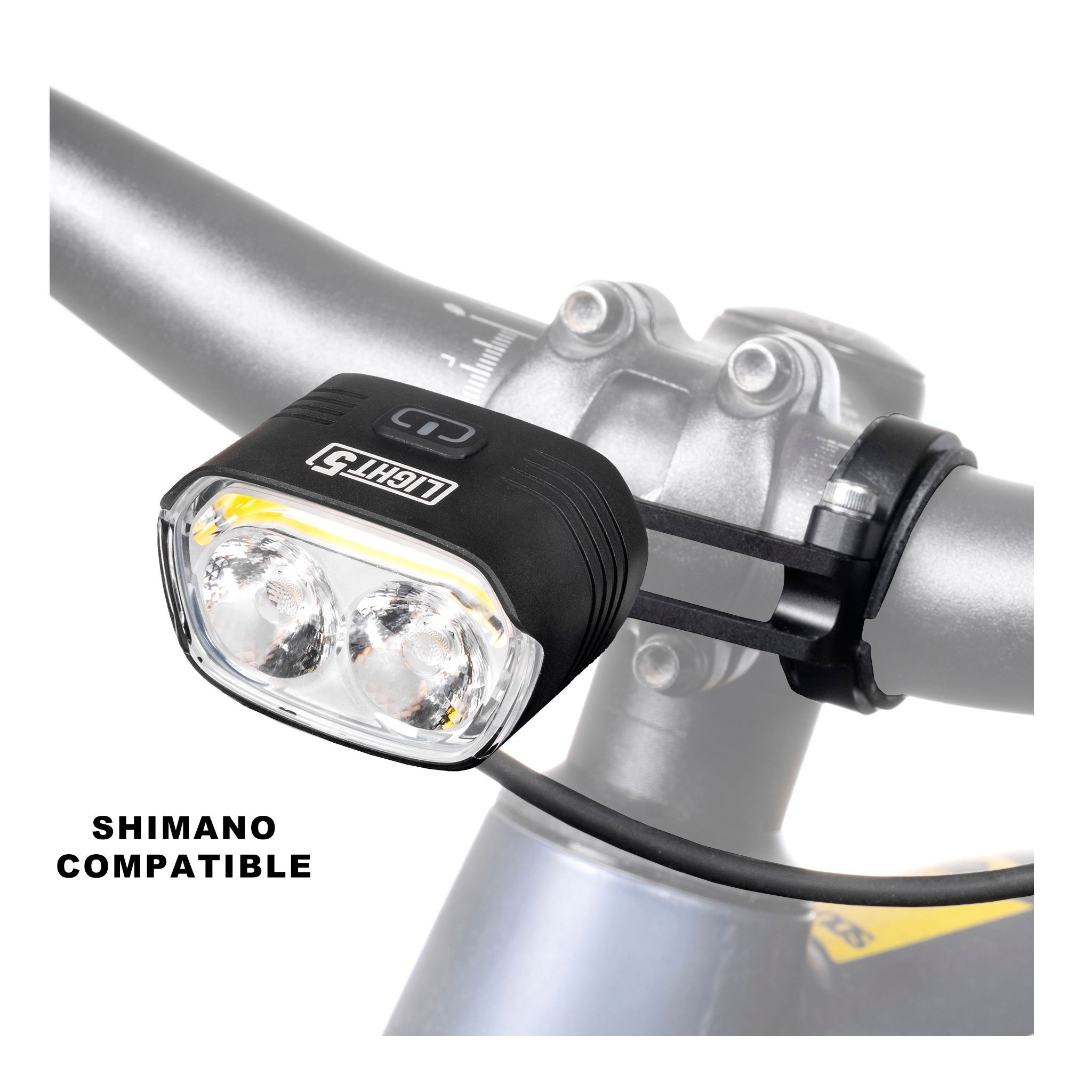 Läs mer om Cykellampa för elcykel Light5 EB2000, till Shimano, 2000 lm, Endast framlampa