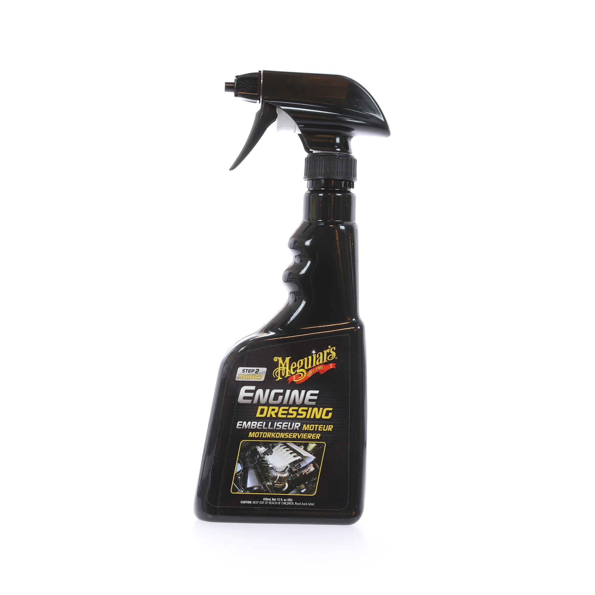 Moottoritilan viimeistelyaine Meguiars Engine Dressing, 473 ml