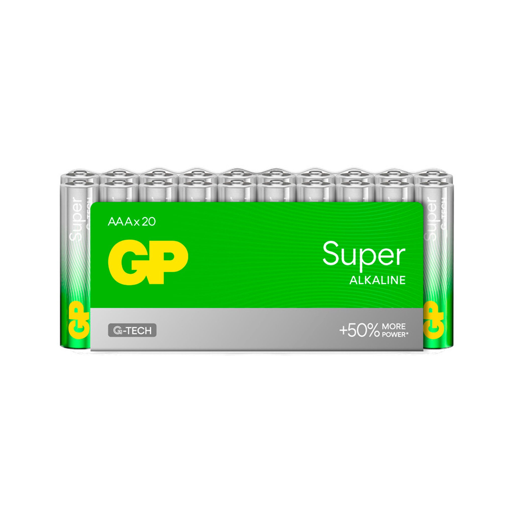 AAA-batteri GP Super Alkaline, 1 pakke (20 stk.)