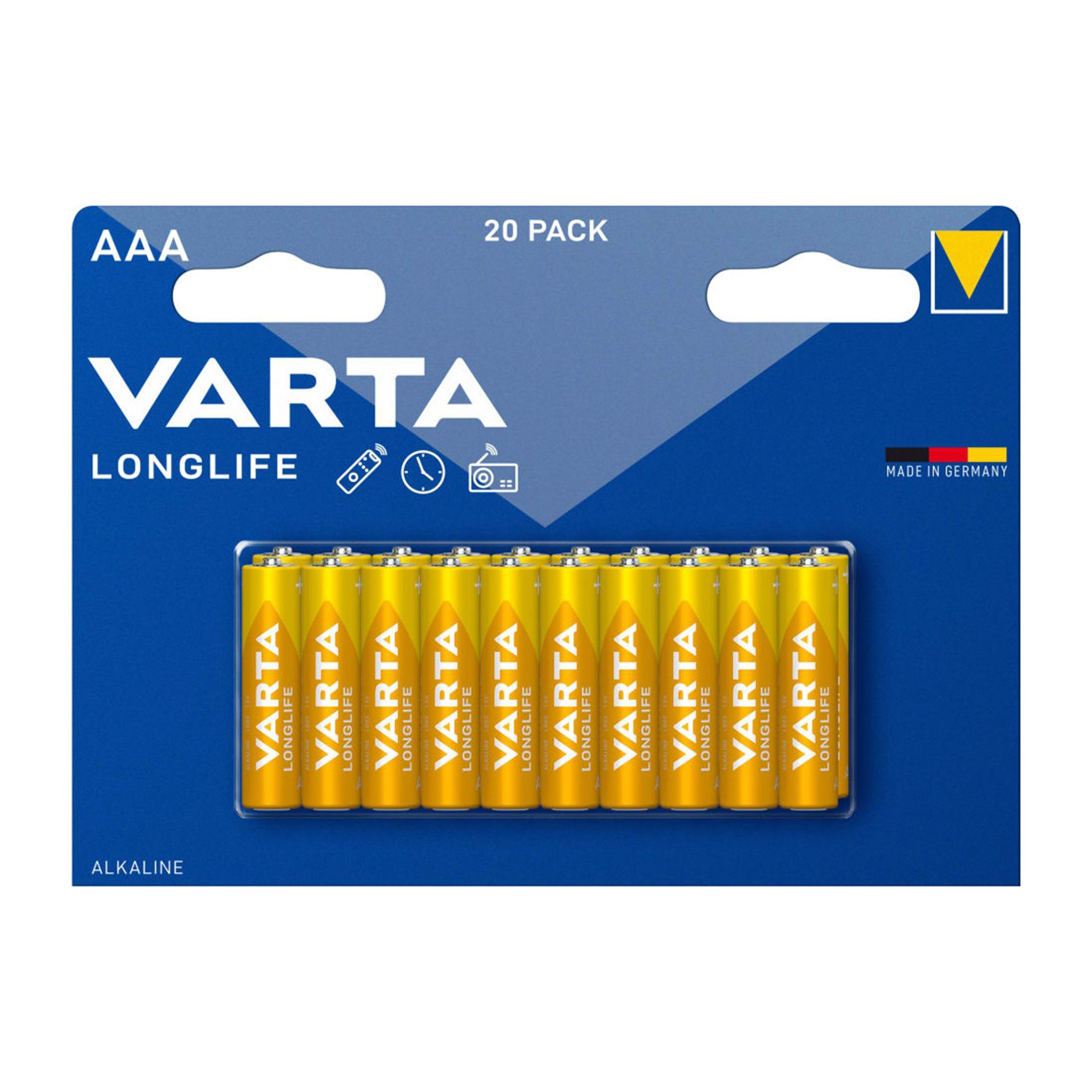 AAA-paristo VARTA Long Life, 20 kpl