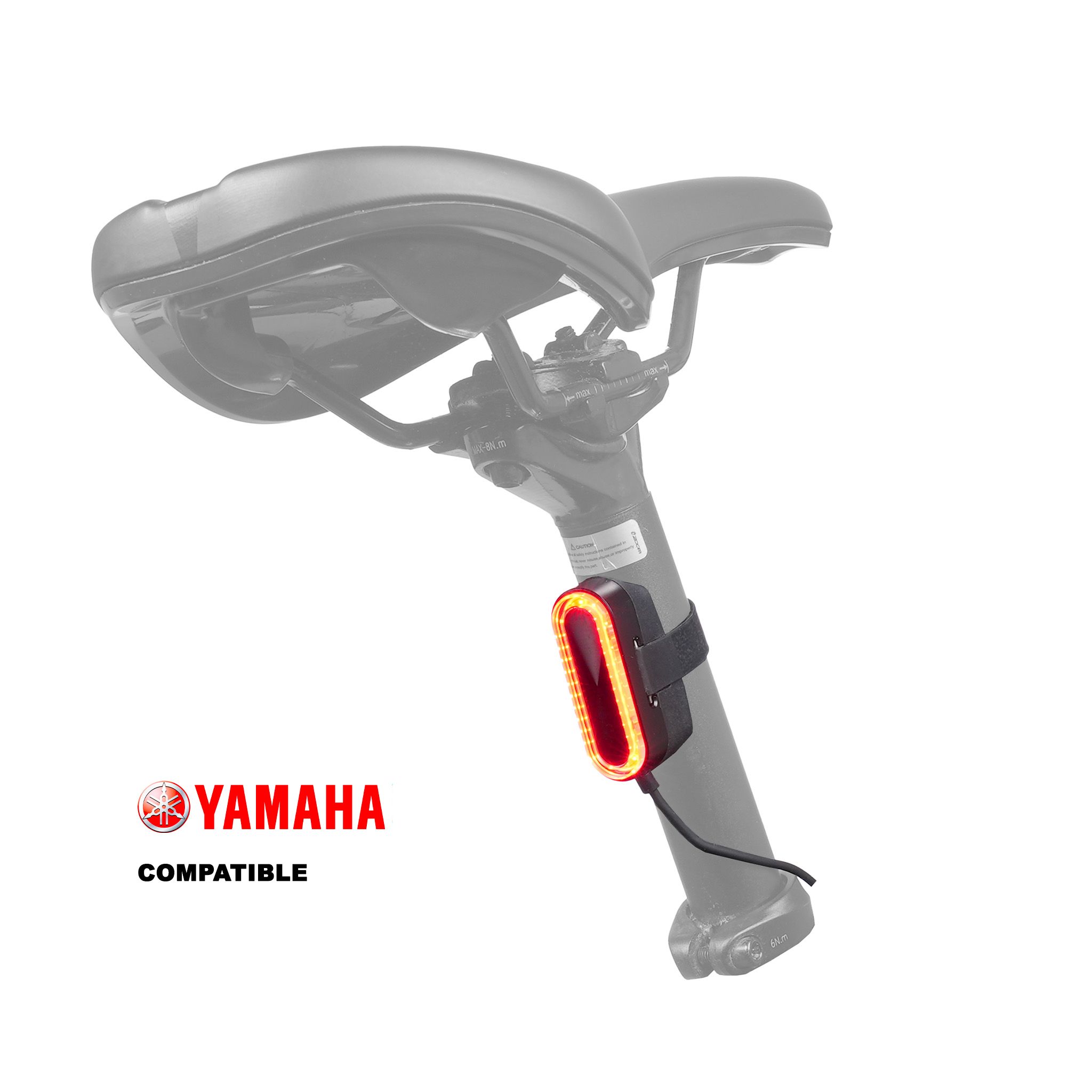Baklampa till cykel Light5 EB30, 30 lm, Yamaha (Male)