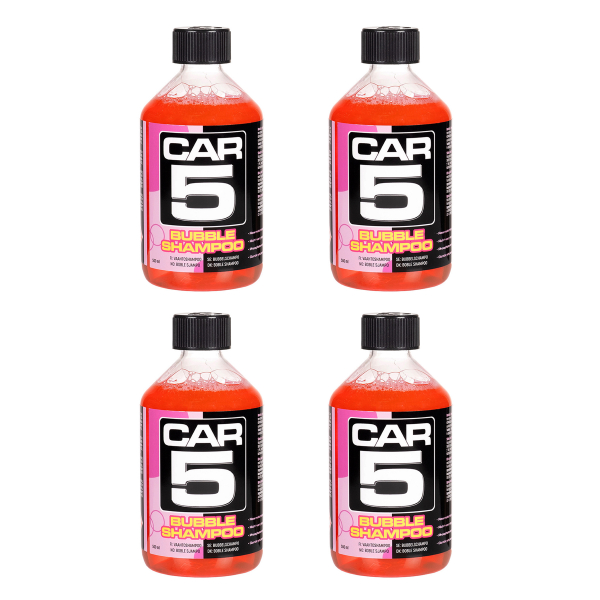 Autoshampoo CAR5 Bubble Shampoo - Neutraali, 4 x 500 ml