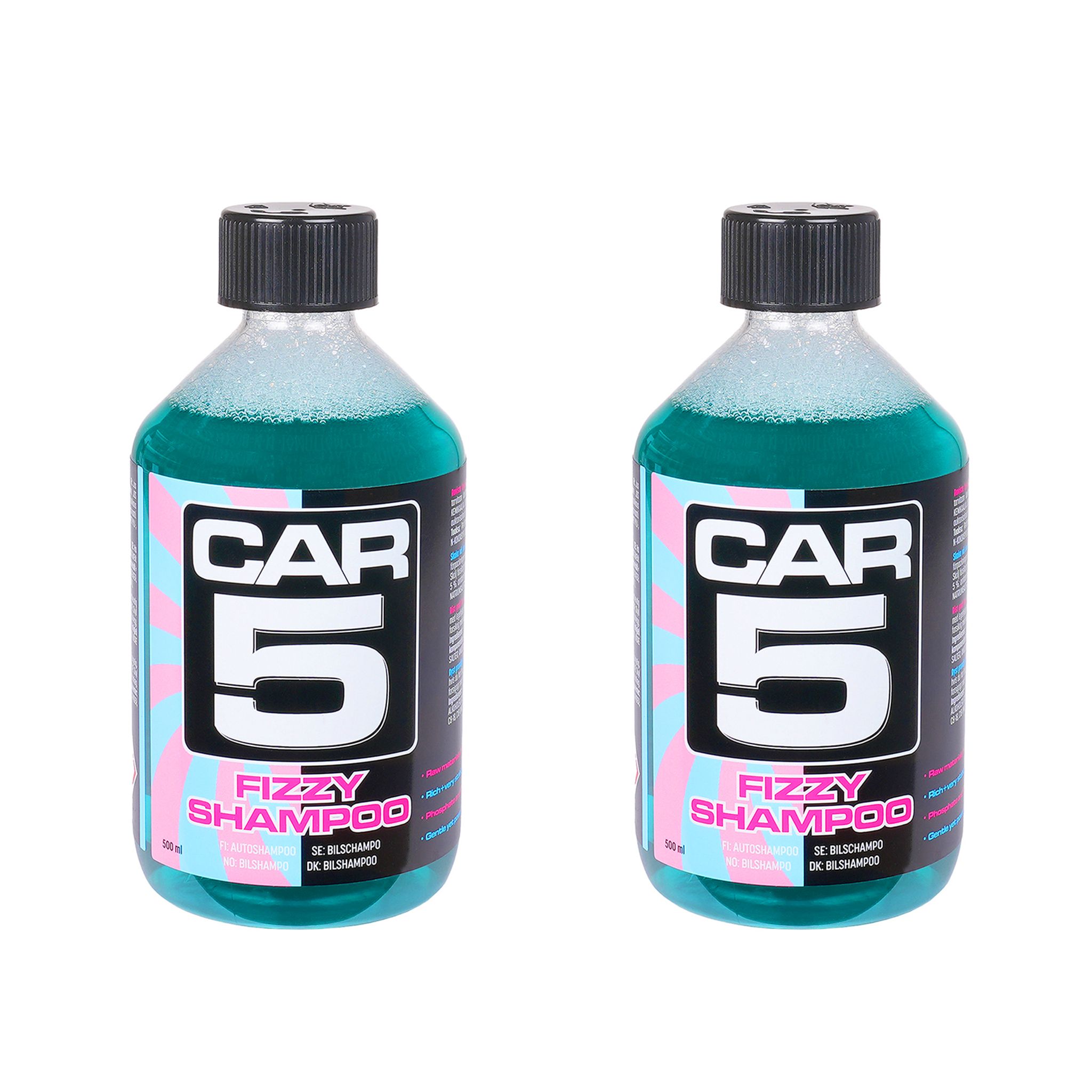 Bilshampo CAR5 Fizzy Shampoo, 2 x 500 ml