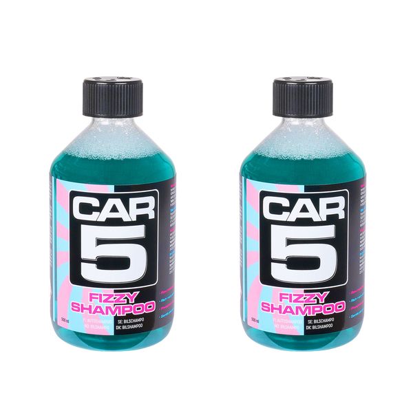 Autoshampoo CAR5 Fizzy Shampoo - Neutraali, 2 x 500 ml