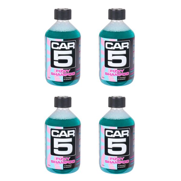 Autoshampoo CAR5 Fizzy Shampoo - Neutraali, 4 x 500 ml