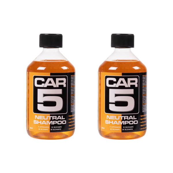 Autoshampoo CAR5 Shampoo - Neutraali, 2 x 500 ml