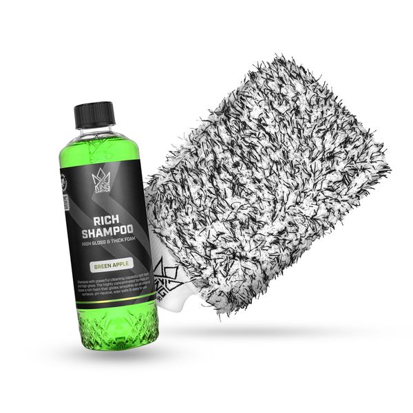 Autoshampoo King Carthur Rich Shampoo - Neutraali, 500 ml, 500 ml + KC Premium Wash Mitt