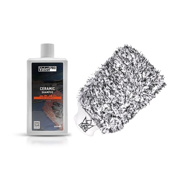 Autoshampoo ValetPRO Ceramic Shampoo - Pinnoittava, 500 ml + KC Premium Wash Mitt