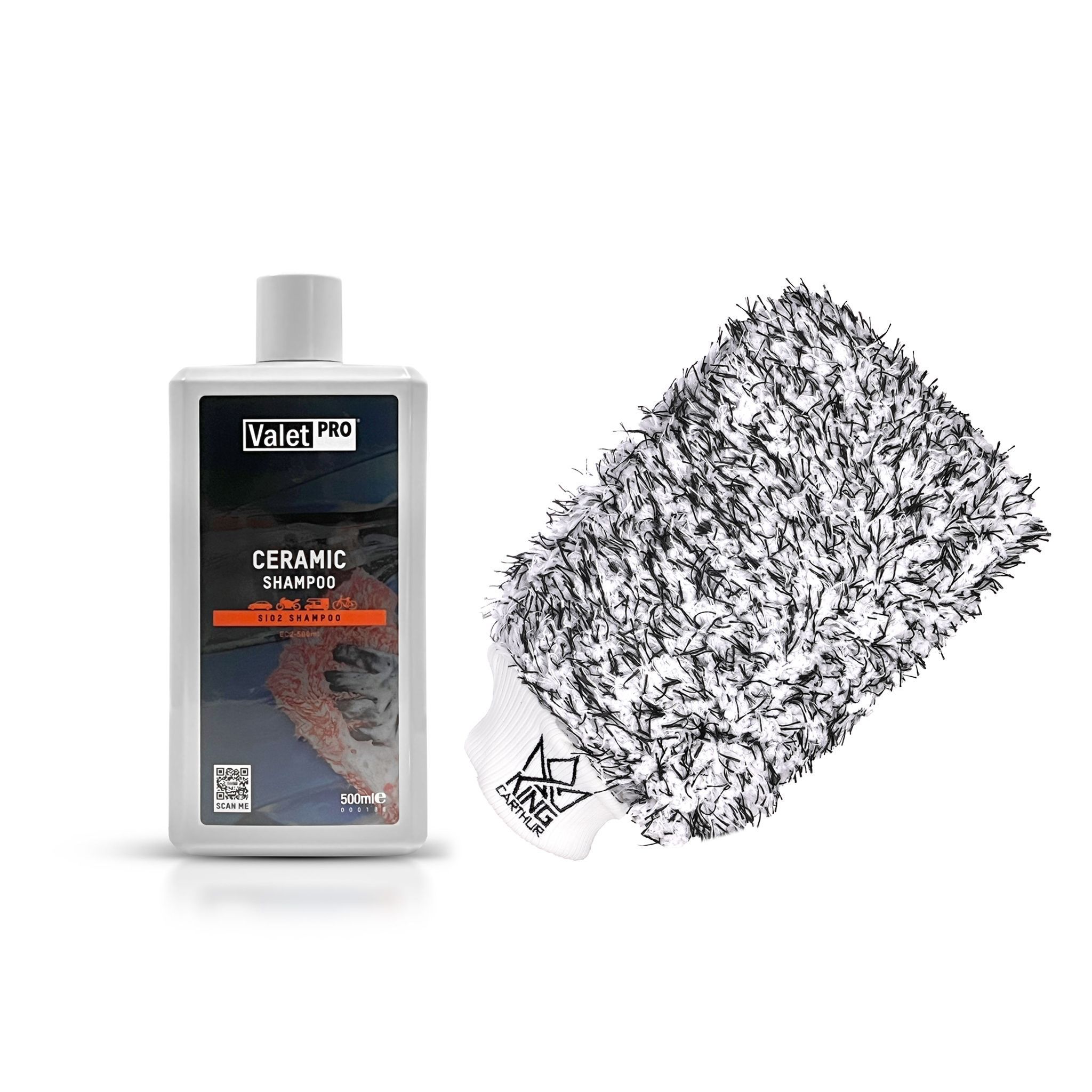 Autoshampoo ValetPRO Ceramic Shampoo, 500 ml + KC Premium Wash Mitt