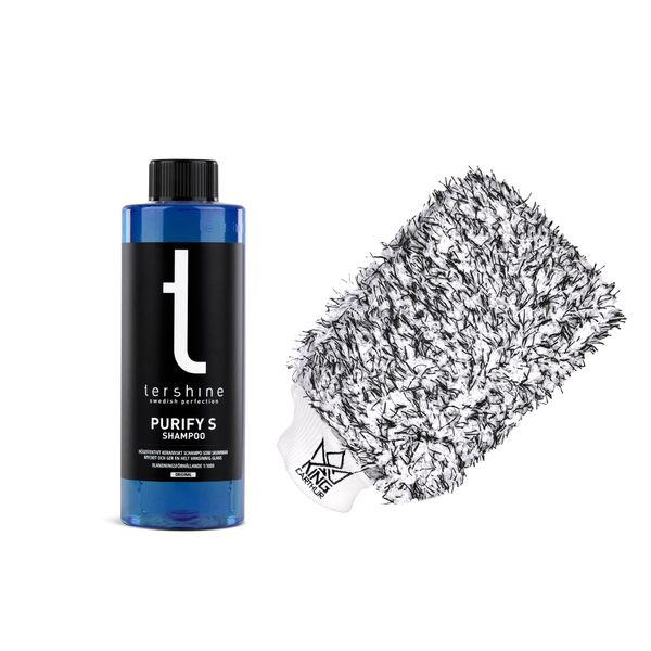 Bilschampo tershine Purify S - Keramiskt, 500 ml + Wash Mitt