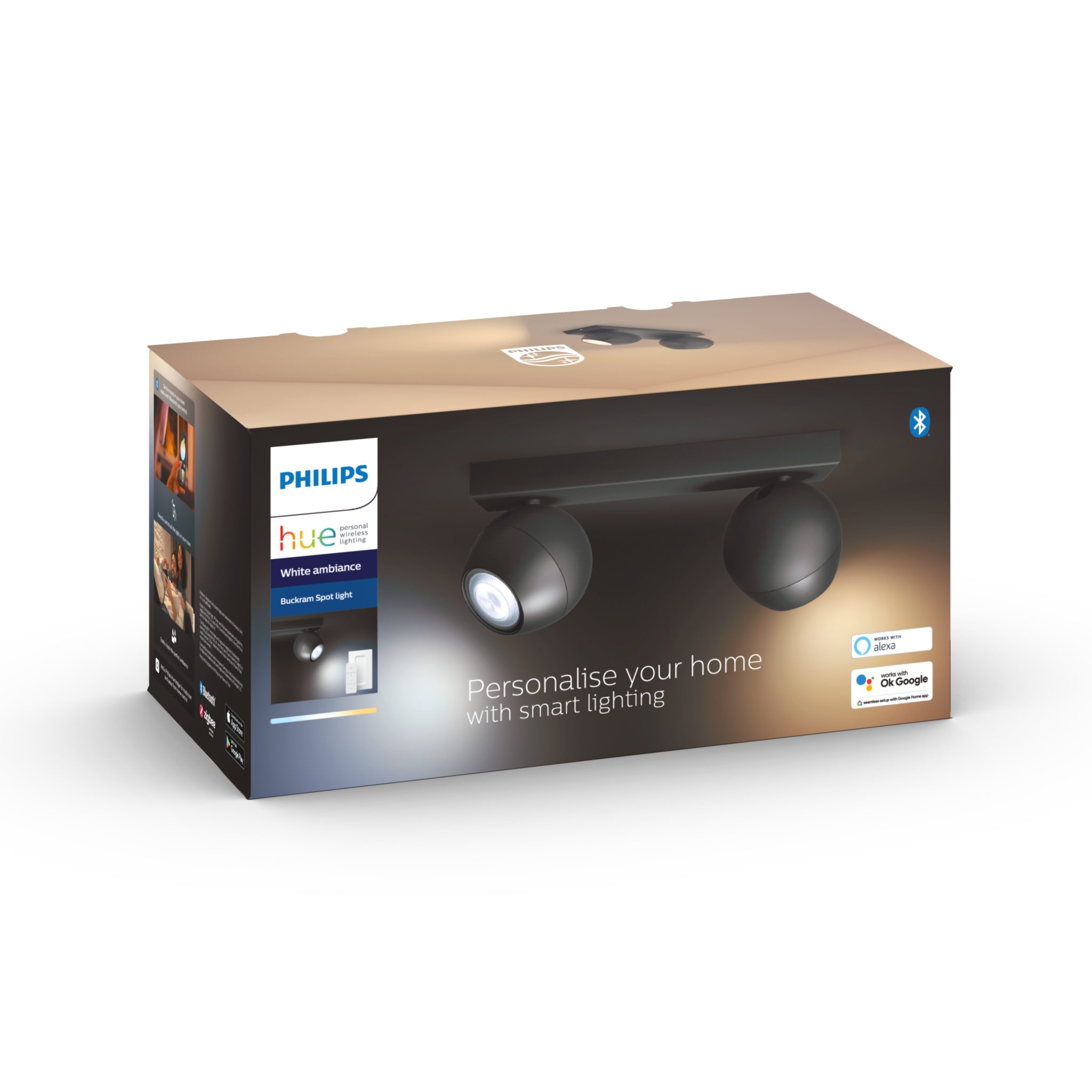Kattovalaisin Philips Hue Buckram Double, Gu10,