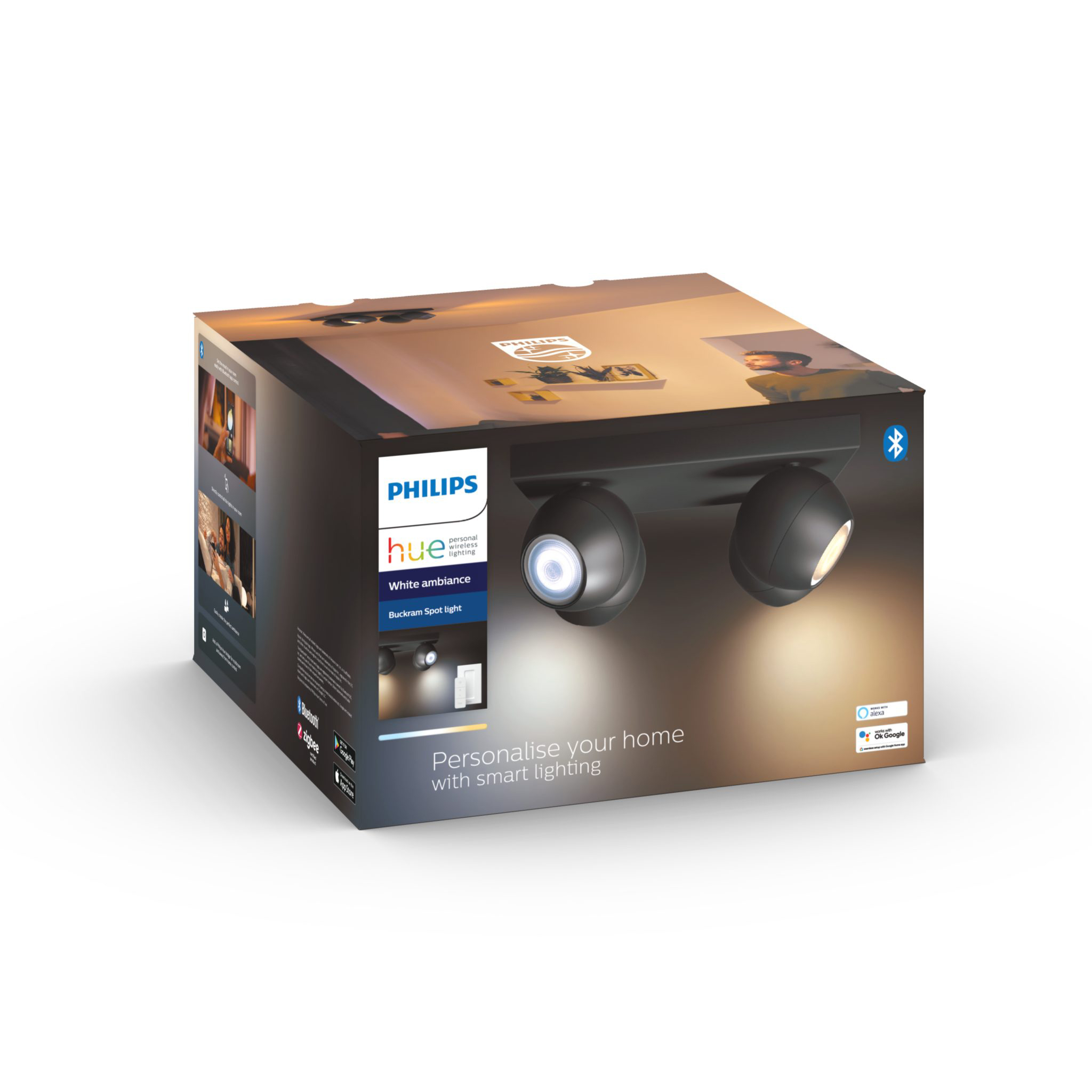 Kattovalaisin Philips Hue Buckram Quadruple Spiral,