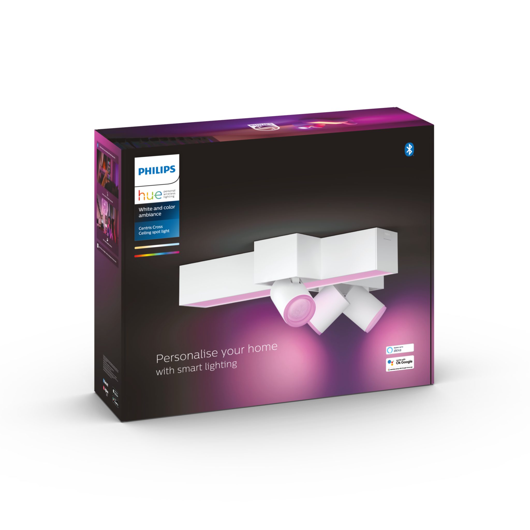 Kattovalaisin Philips Hue Centris Triple Cross