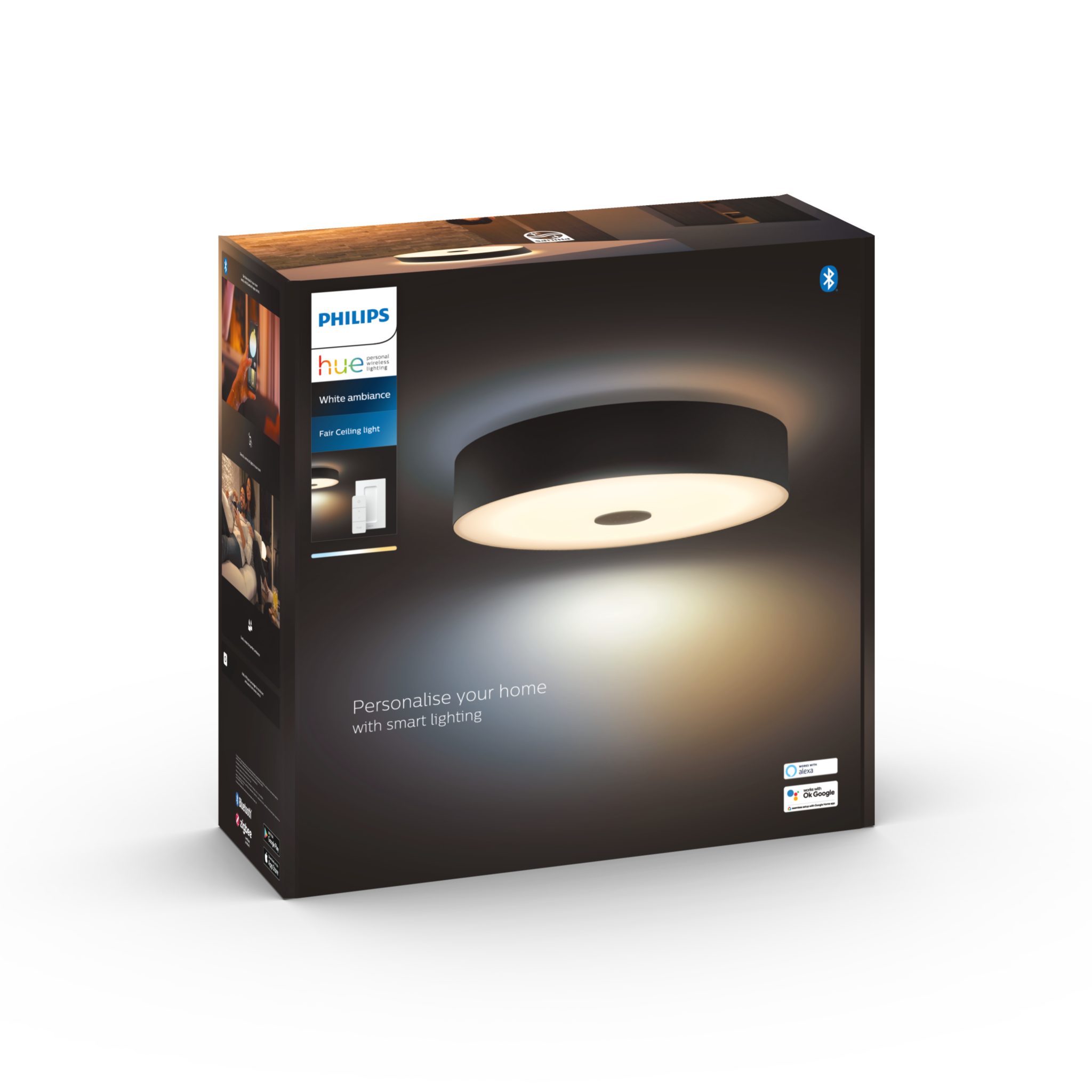 Kattovalaisin Philips Hue Fair 25W, 2200-6500K, Musta | Alk. 218,90 €