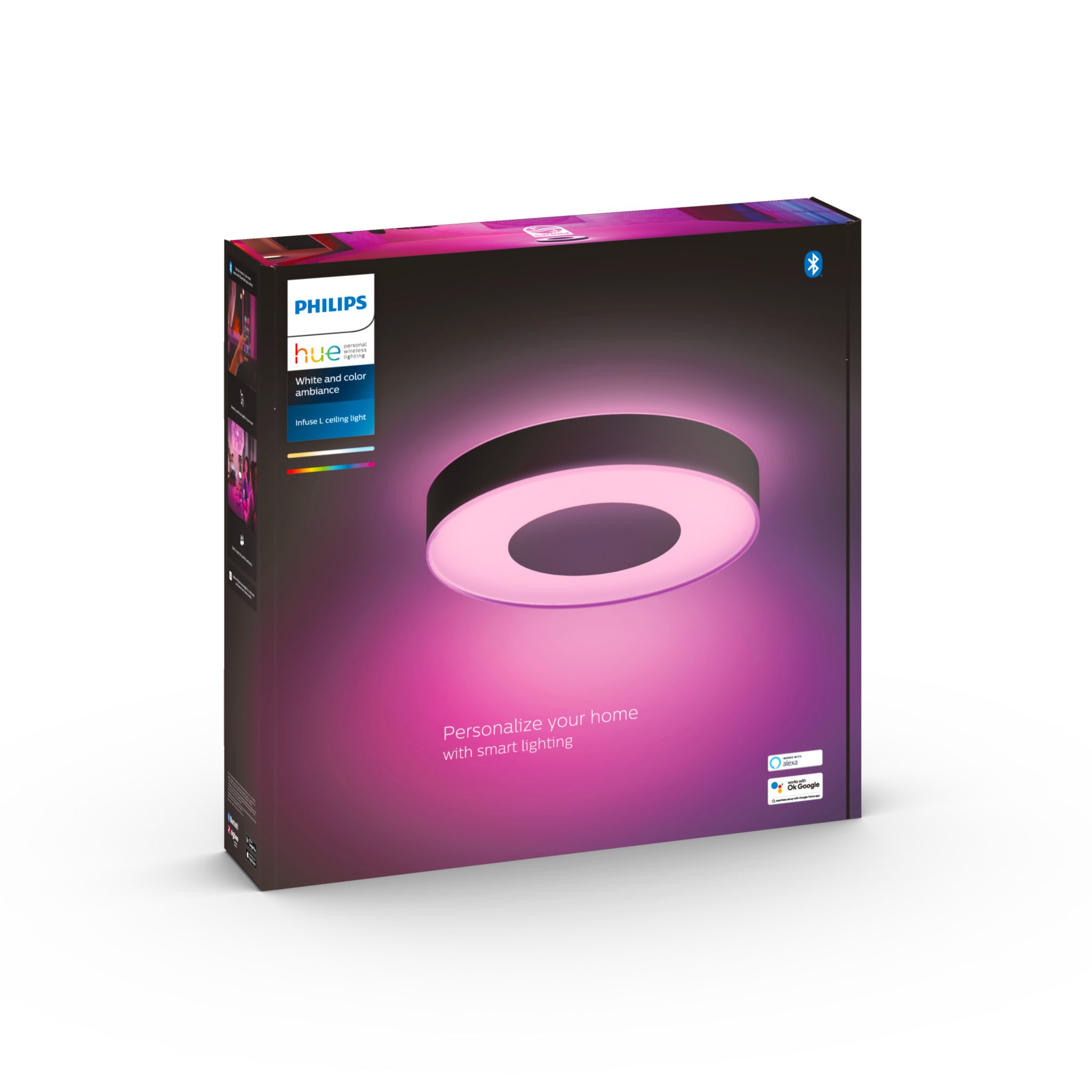 Kattovalaisin Philips Hue Infuse WCA, 2000-6500K, Infuse L / Musta | Alk. 298,90 €