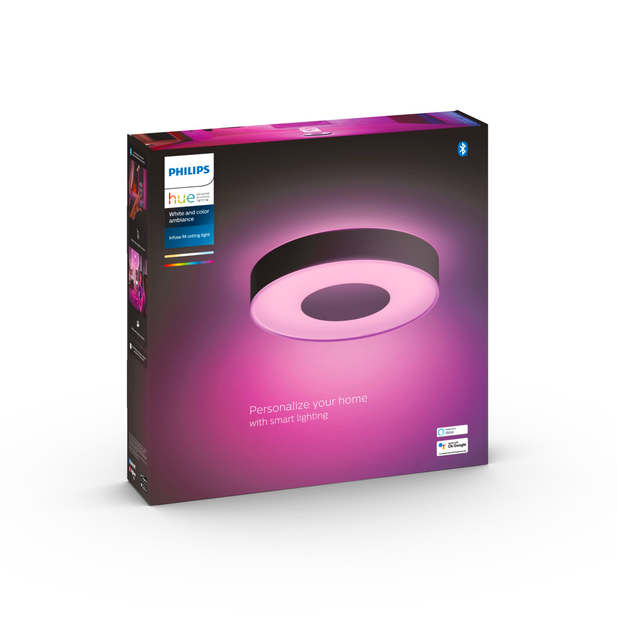 Kattovalaisin Philips Hue Infuse WCA, 2000-6500K, Infuse M / Musta | Alk. 228,90 €
