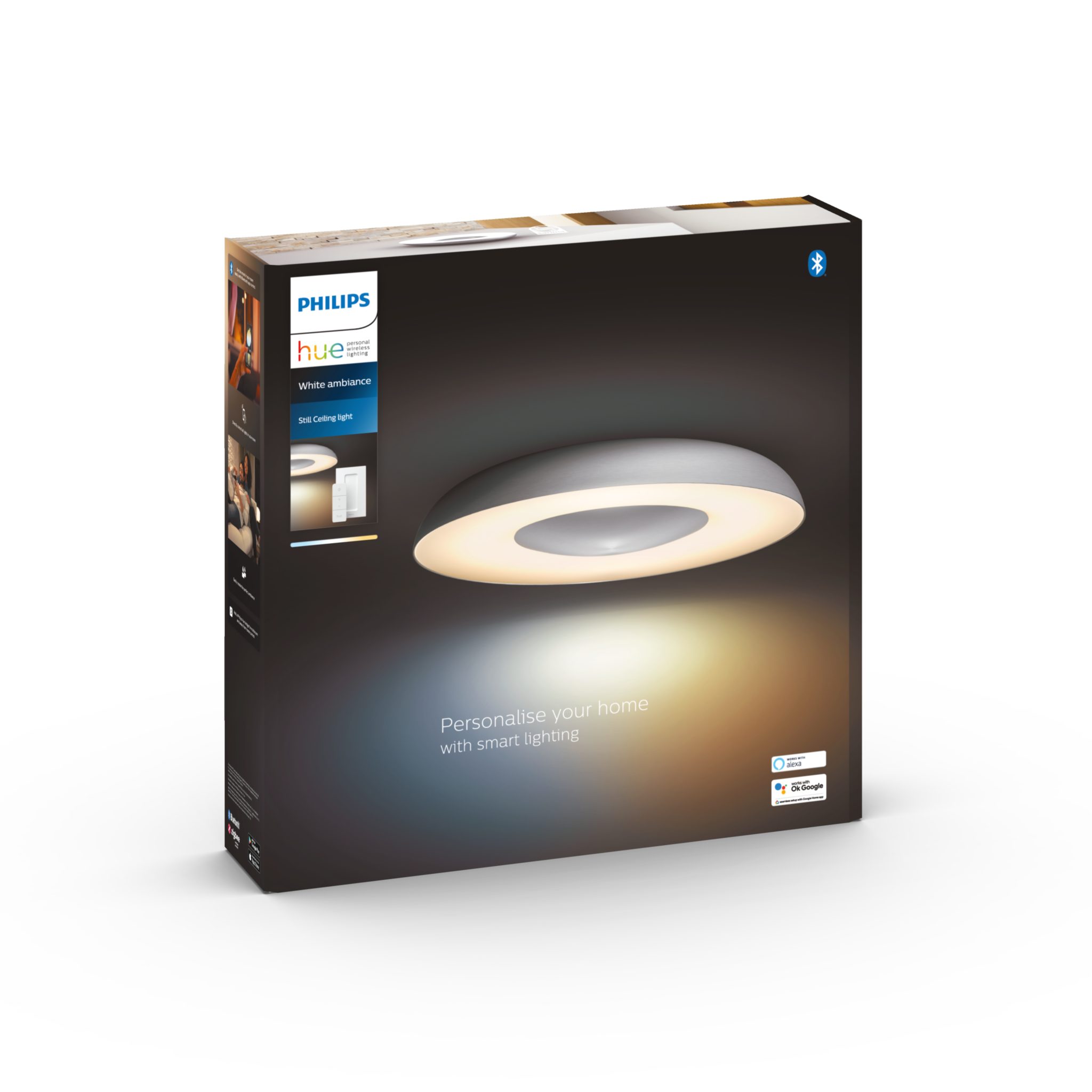 Kattovalaisin Philips Hue Still 22.5W, 2200-6500K, Alumiini | Alk. 188,90 €