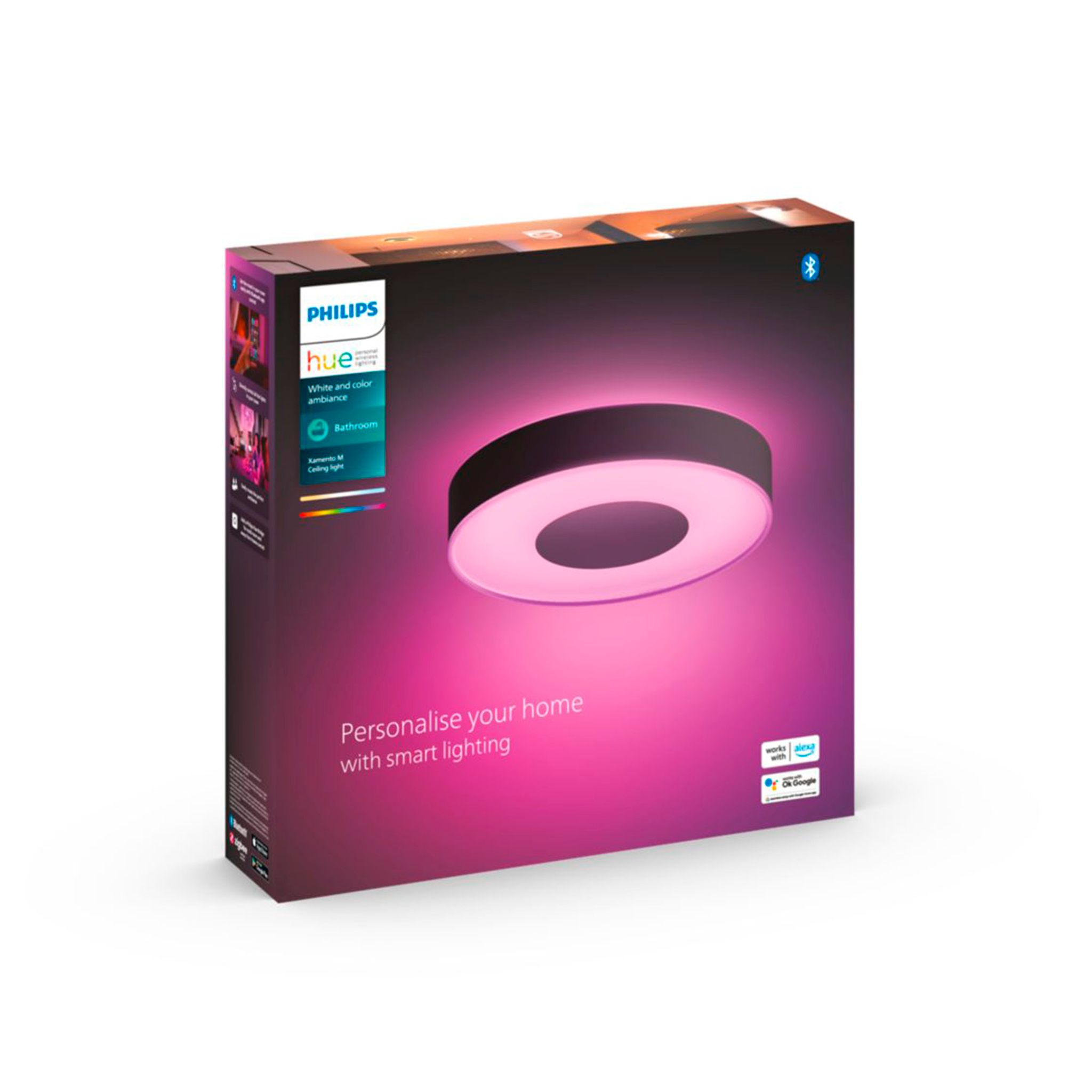 Kattovalaisin Philips Hue Xamento WCA, 2000-6500K, Xamento M / Musta