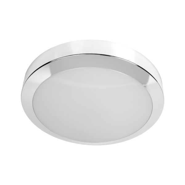 Taklampa AGGE Plafond PRO IK10 18W - 1800 lm / 330 mm, Krom - Utan rörelsesensor