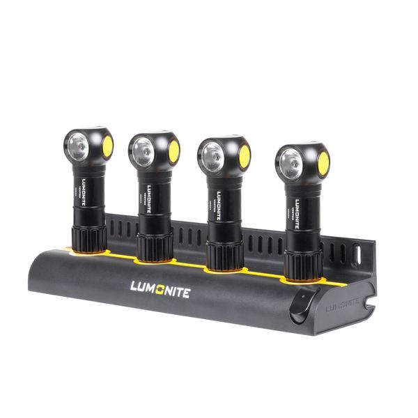 Ladestasjon LUMONITE 4-Slot Charging Station V2, Ladestasjon + 4 x Lumonite Vector V2