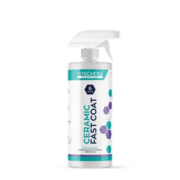 Rengjørende hurtigvoks Båt GTECHNIQ Marine Ceramic Fast Coat, 500 ml, incl trigger