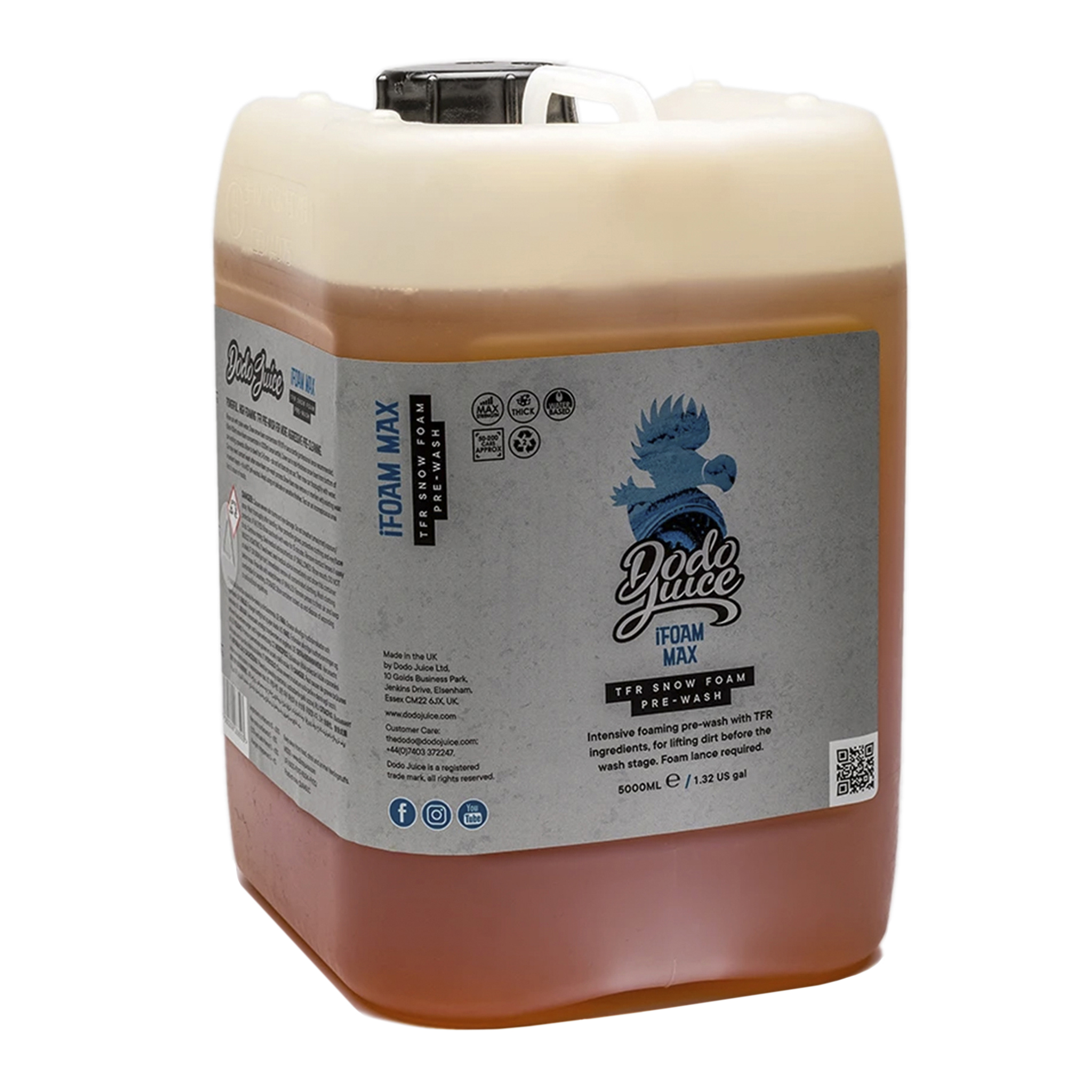 Liuotinpesuaine Dodo Juice Apple iFoam Max, 5000 ml / Kanisteri