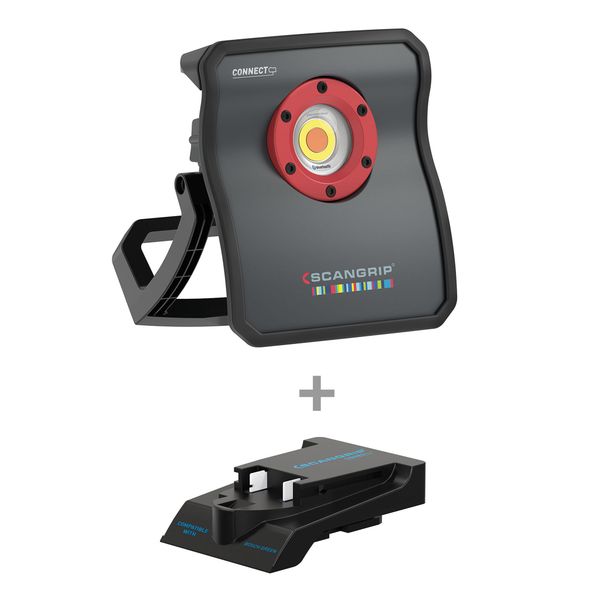 Maalipinnan tarkastusvalo Scangrip Multimatch 3 CONNECT, 3000 lm, Bosch Green akuille