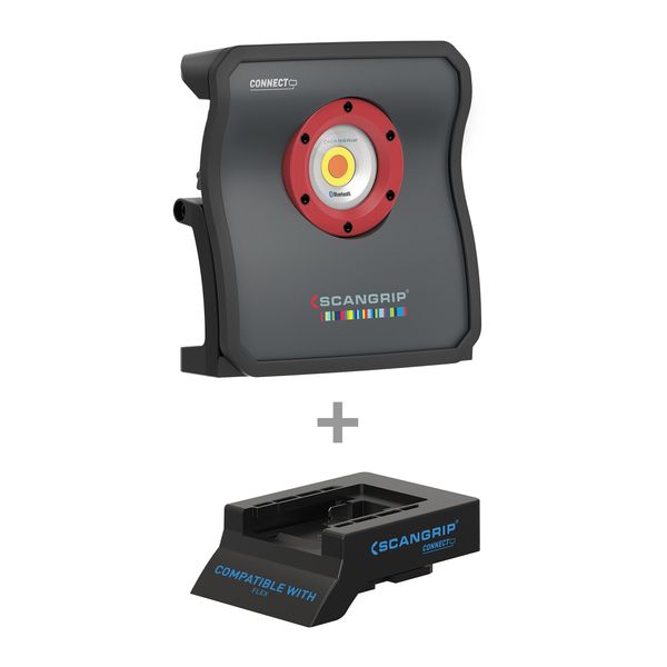 Undersökningslampa SCANGRIP Multimatch 8 CONNECT, 8000 lm, Lampa för Flex-batterier