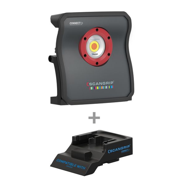 Undersökningslampa SCANGRIP Multimatch 8 CONNECT, 8000 lm, Lampa för Hikoki-batterier