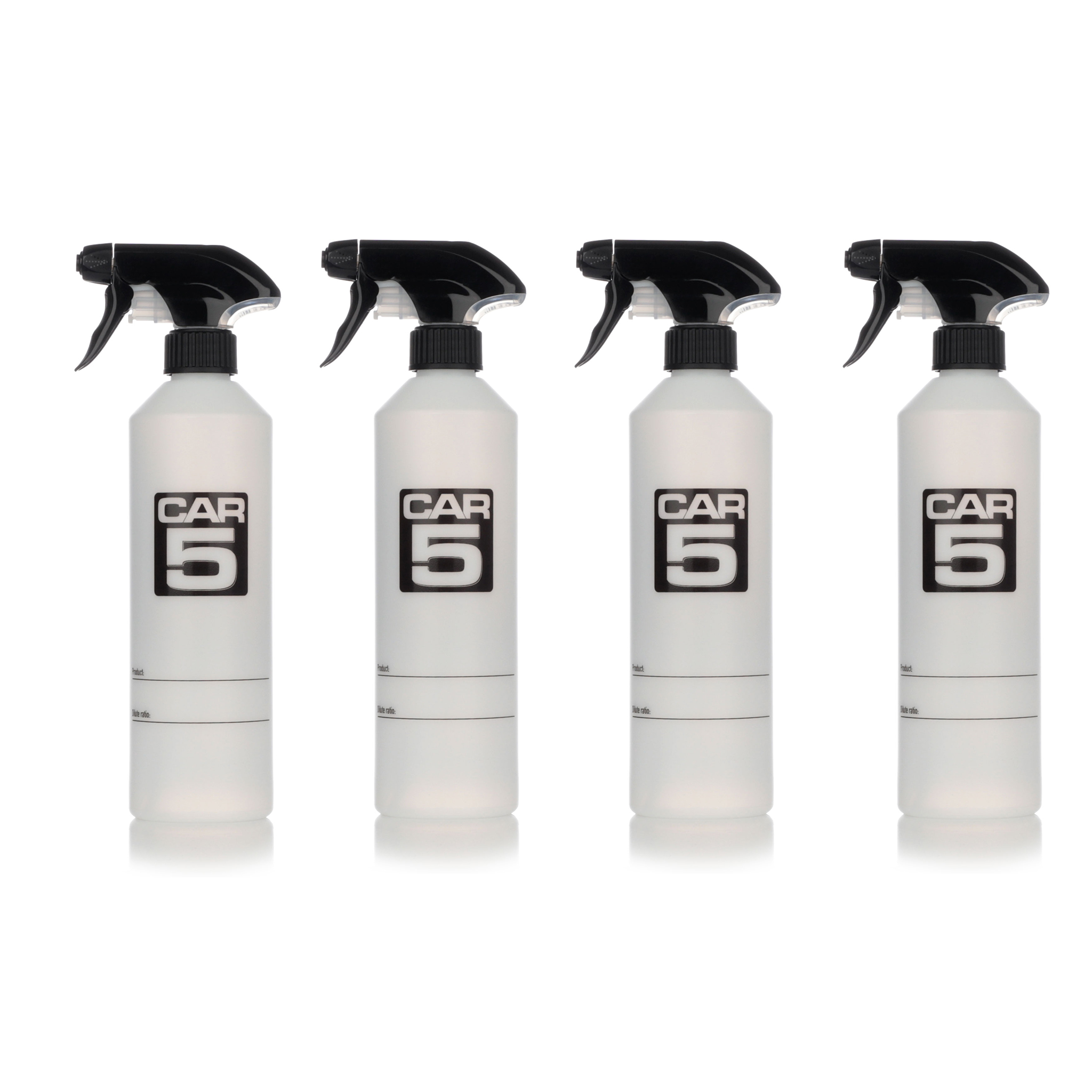 Sprayflaska CAR5 Dilute Bottle, 500 ml - Basic Trigger, 4 st