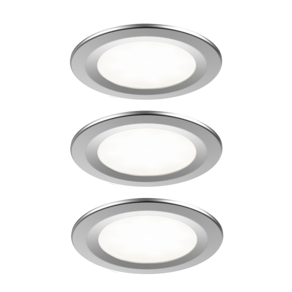 Downlight sett AIRAM Auri, IP20 / 9W, 3 stk., Sølv
