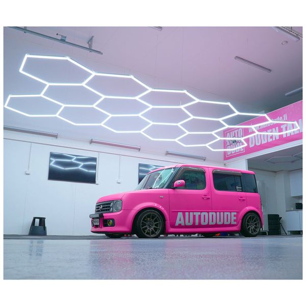 Hexagon-valo Dr Dirt Garage Sky Gen2, 17 Grid System, 290 x 620 cm