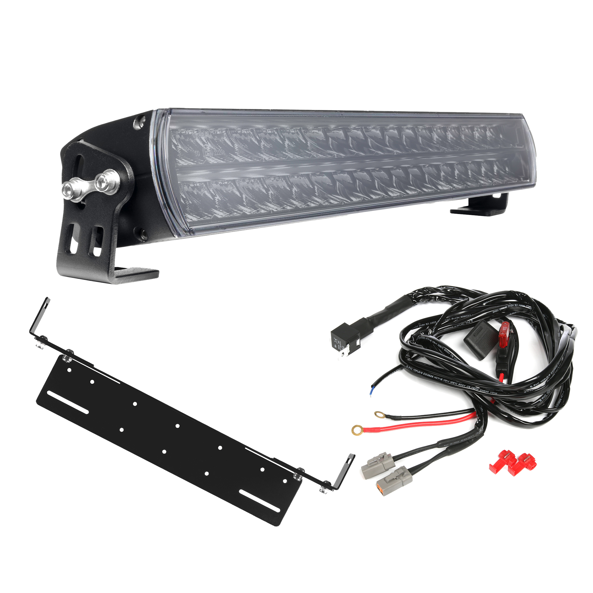 Extraljus Purelux Major 530 - Rak / 53 cm / 180W, 1 st - Komplett paket med infälld montering