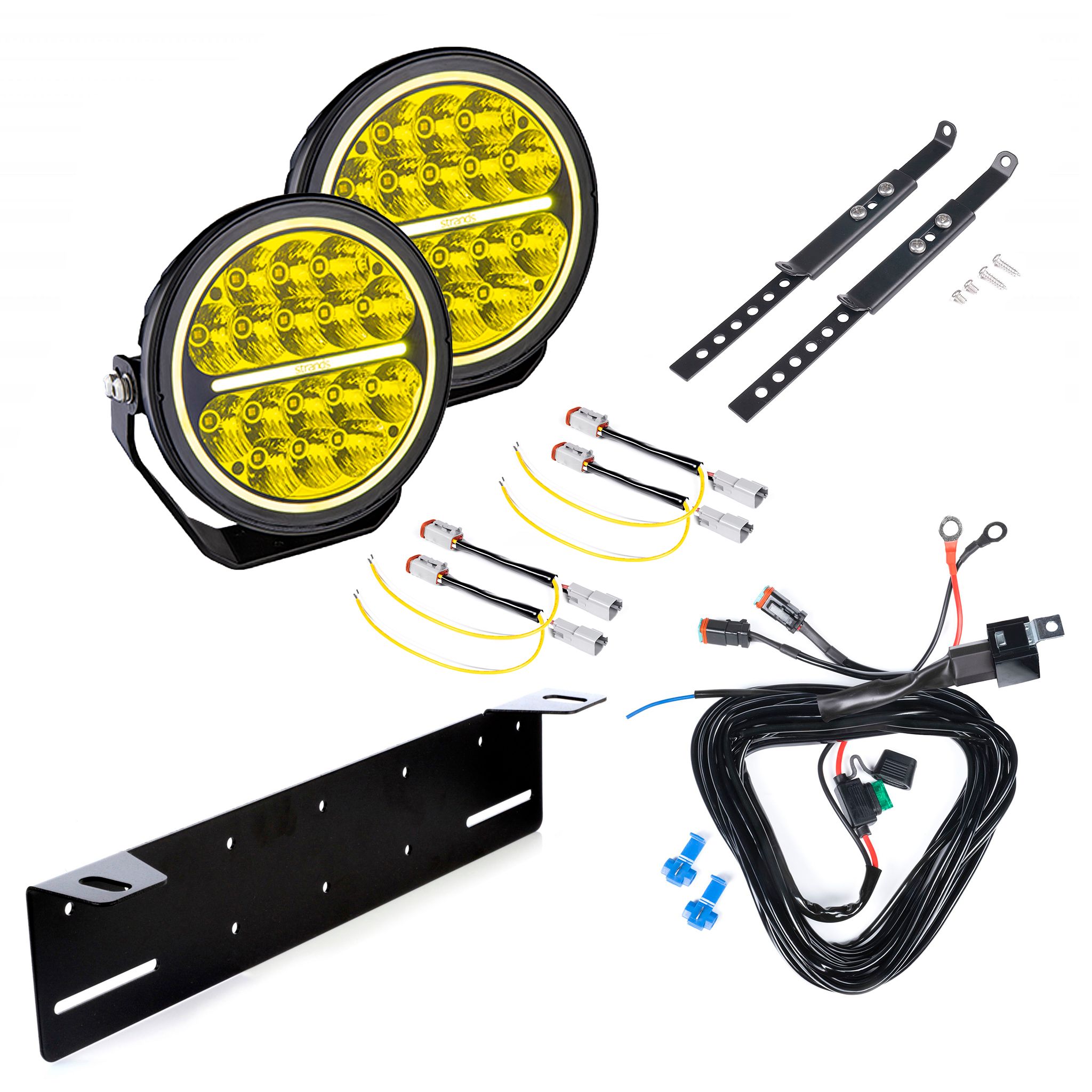 Auxiliary light Strands Siberia Bush Ranger 7 - Round / 18 cm / 80W, 2 pcs - Complete package afbeelding