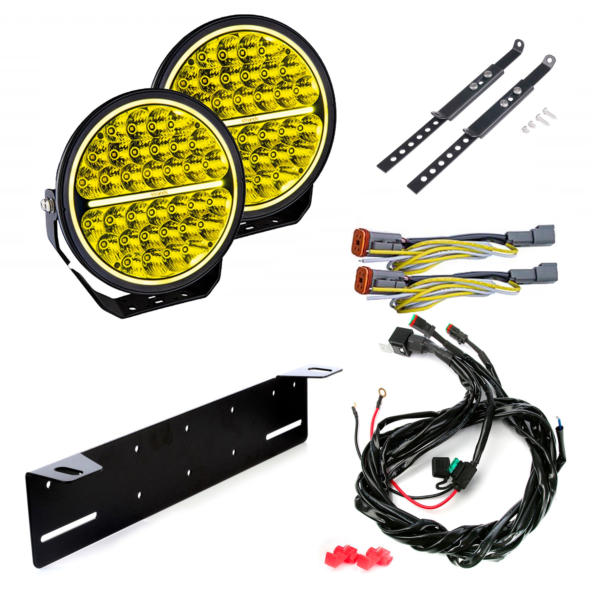 Lisävalo Strands Siberia Bush Ranger 9 - Pyöreä / 23 cm / 170W, 2 kpl - Täydellinen setti