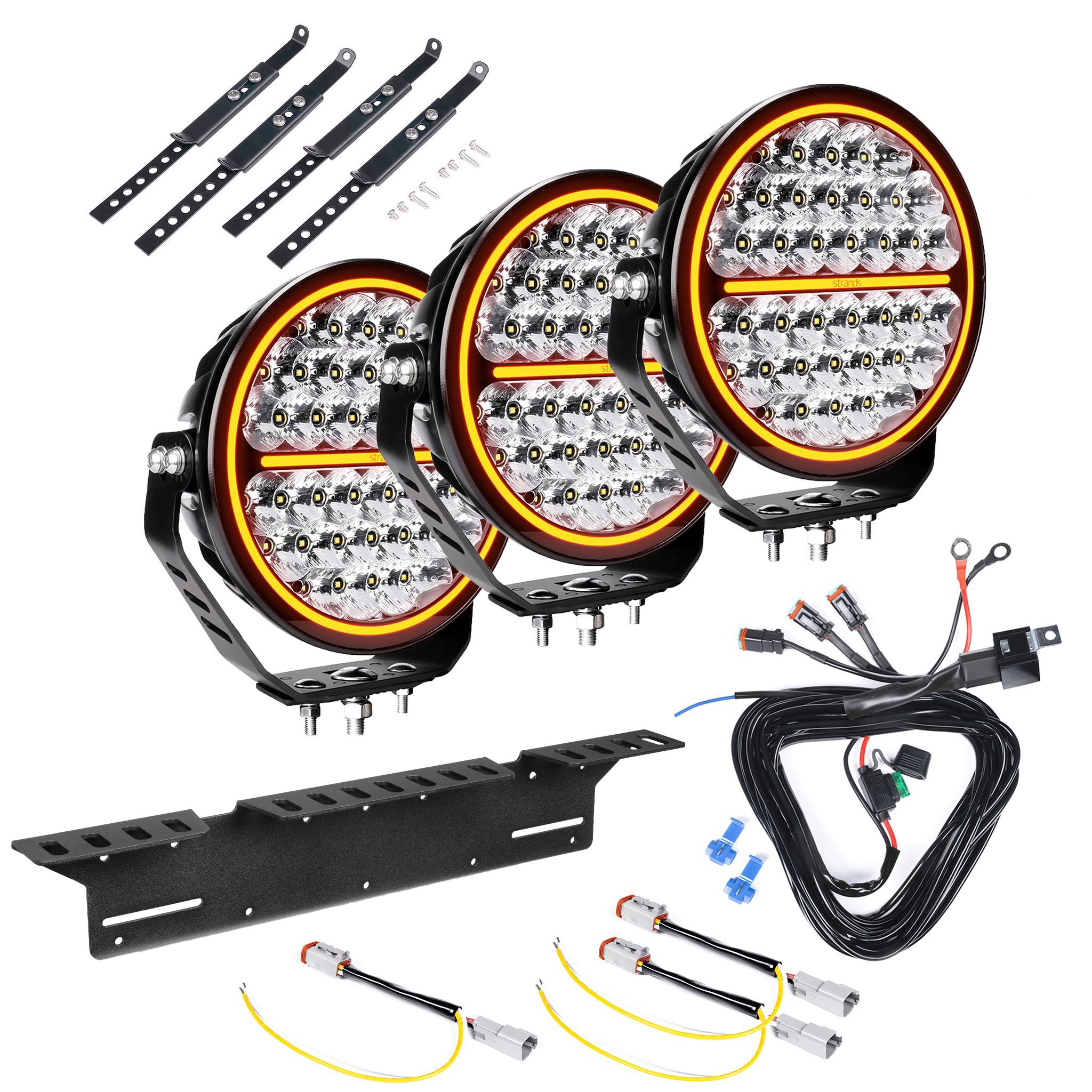 Auxiliary light Strands Siberia Night Ranger 9 - Round / 23 cm / 170W, 3 pcs - Complete package afbeelding