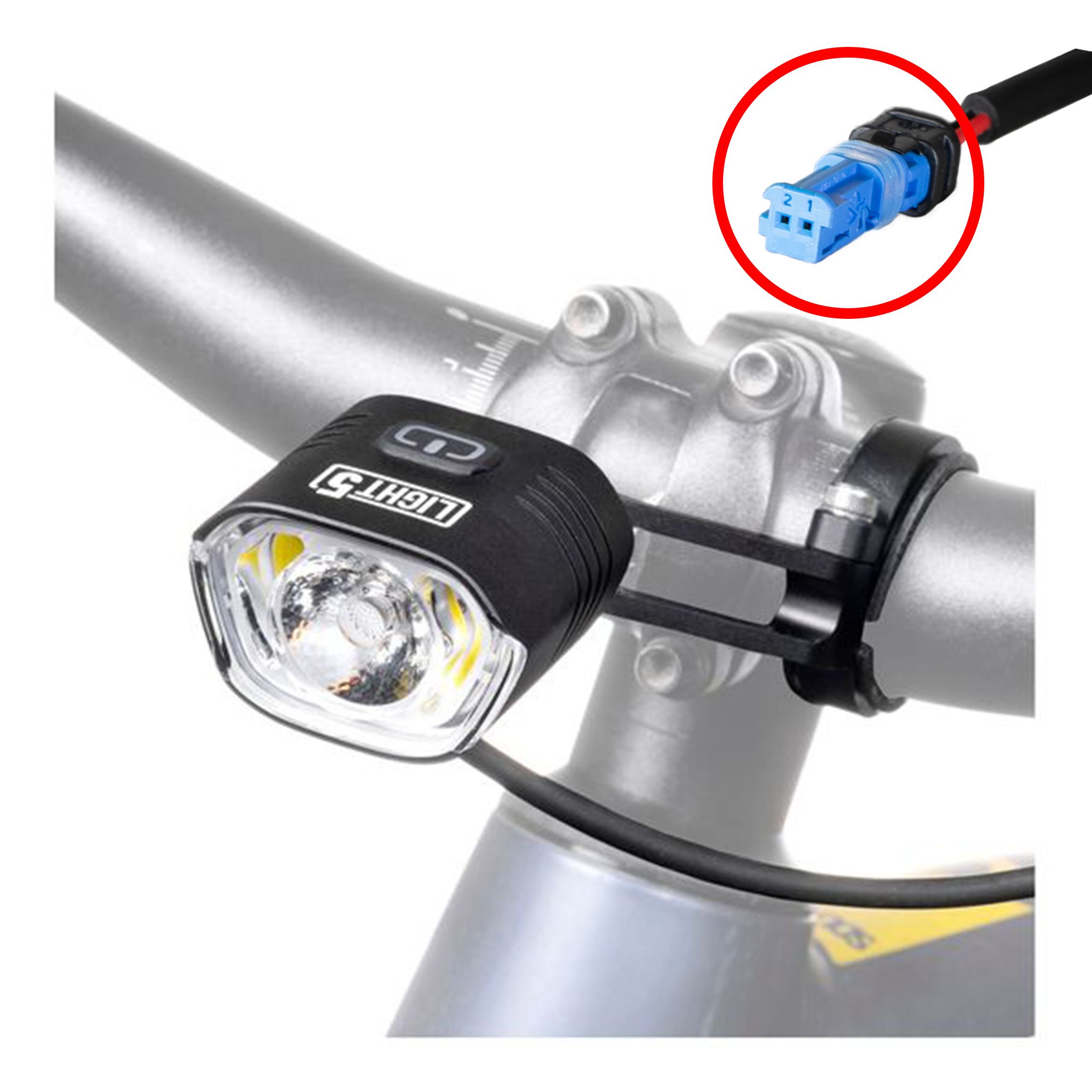 Cykellampa för elcykel Light5 EB1000, Bosch, 1000 lm, Endast framlampa