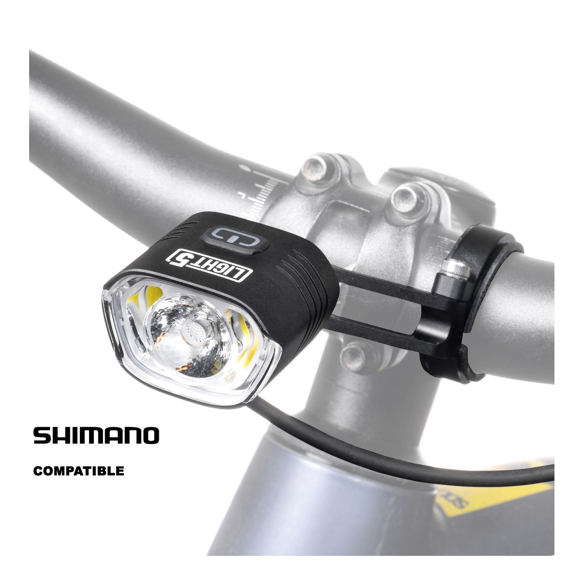 Cykellampa för elcykel Light5 EB1000 Shimano, 1000 lm, Shimano
