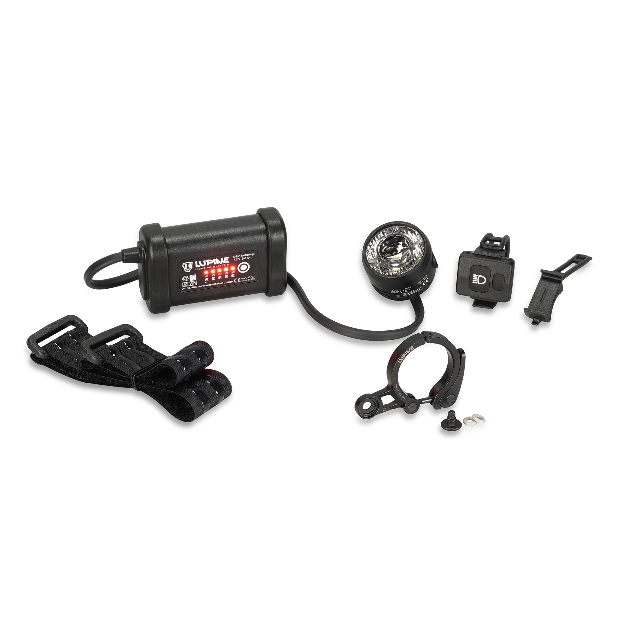Pyöränvalo Lupine SL Nano AF, 900 lm, 5 Ah | Alk. 339,00 €
