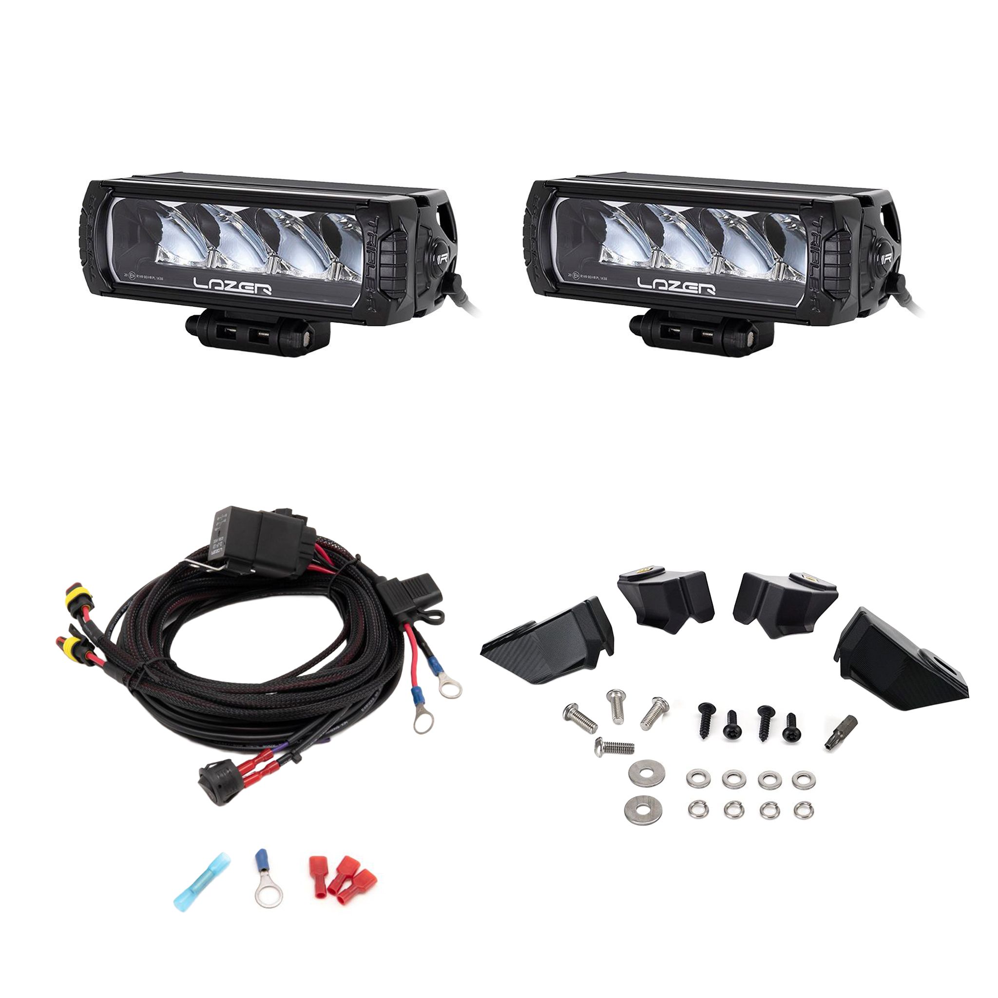 Auxiliary light set Ford Transit Custom Sport (2024+), Lazer Triple-R 750, 2 x Triple-R 750 Wide GEN2