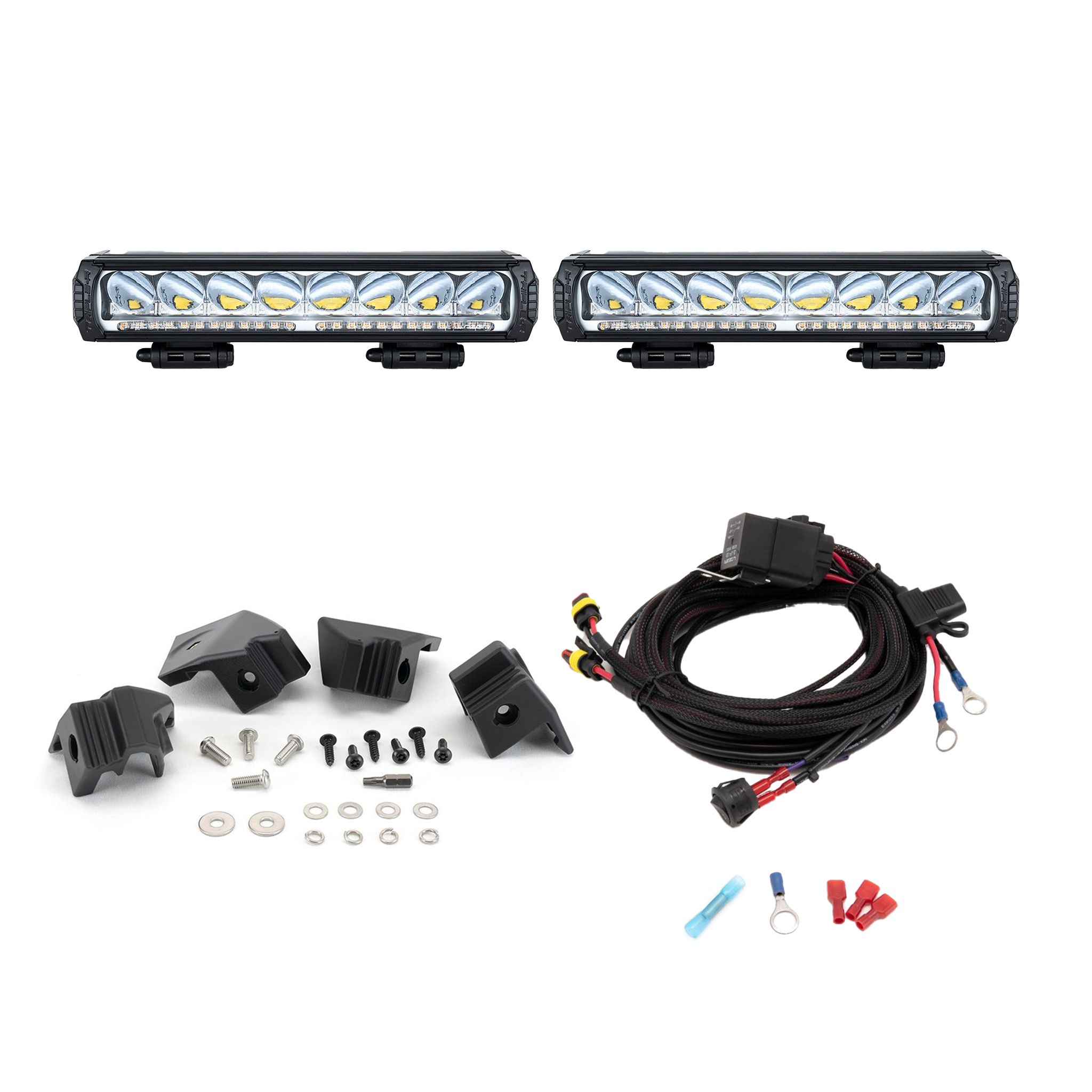 Auxiliary light kit Chevrolet Silverado 1500 LT (2022-2024), 2 x Lazer Triple-R 1000, 2 x Lazer Triple-R 1000 Double Beacon GEN2 afbeelding