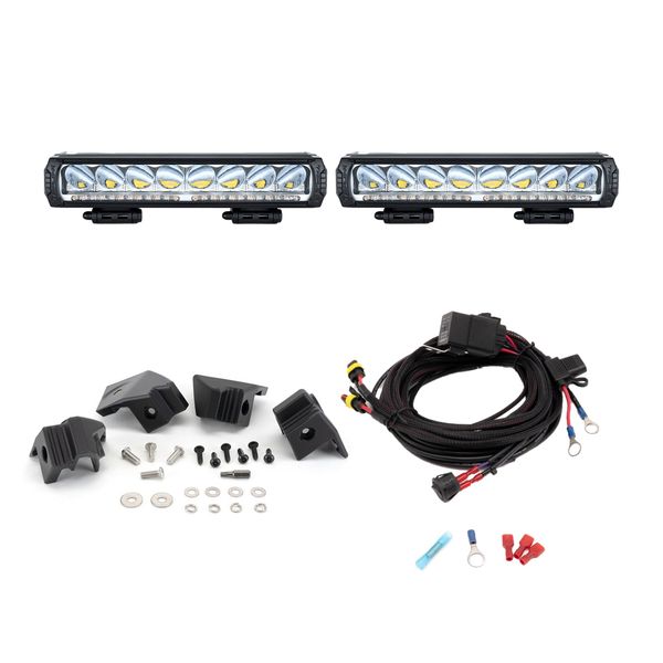 Auxiliary light kit Chevrolet Silverado 1500 LT (2022-2024), 2 x Lazer Triple-R 1000, 2 x Lazer Triple-R 1000 Double Beacon GEN2 afbeelding 1