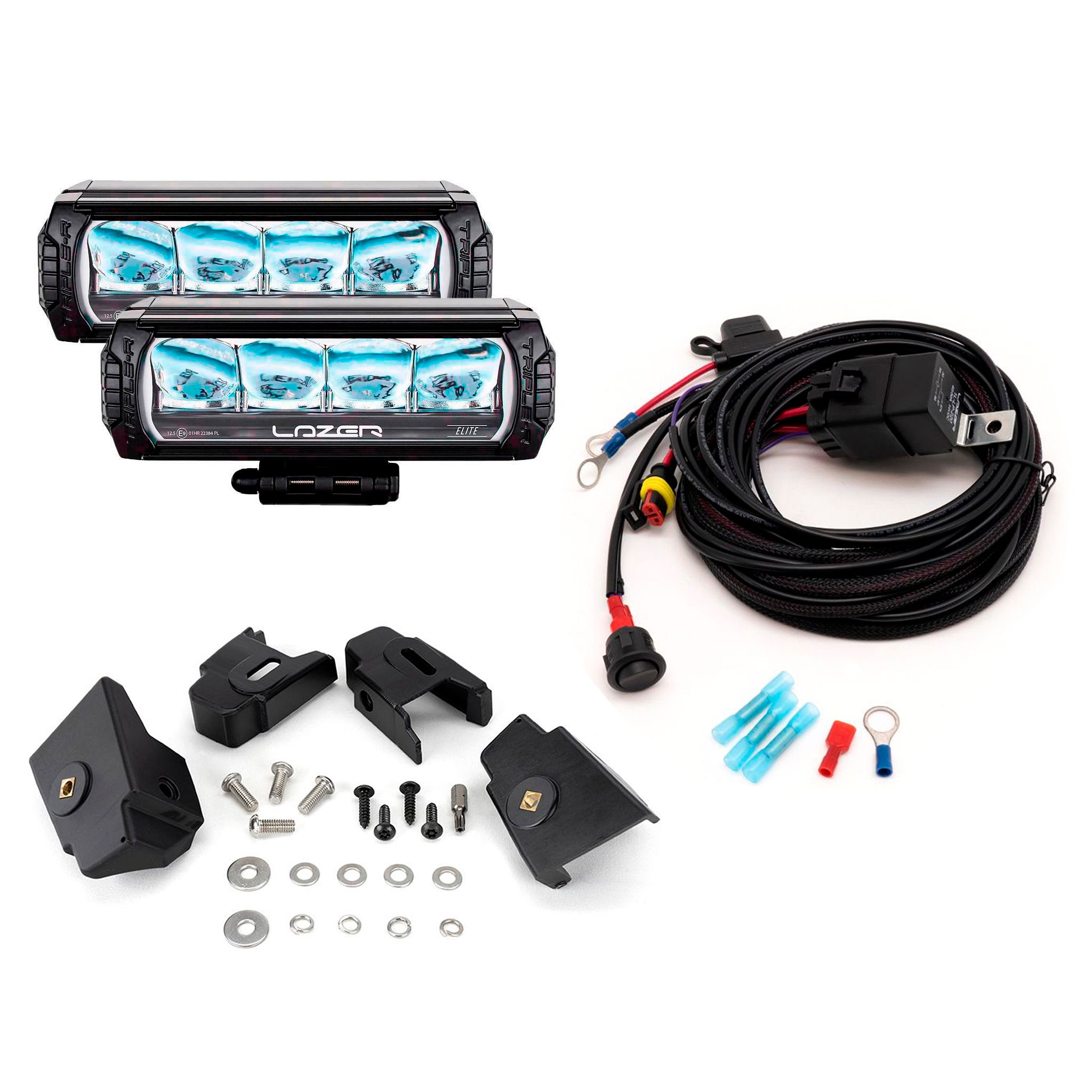 Lisävalosetti Ford Ranger XL/XLT (2023+), 2 x Lazer Triple-R 750, 2 x Triple-R 750 Elite GEN2 (E-Boost) | Alk. 828,75 €