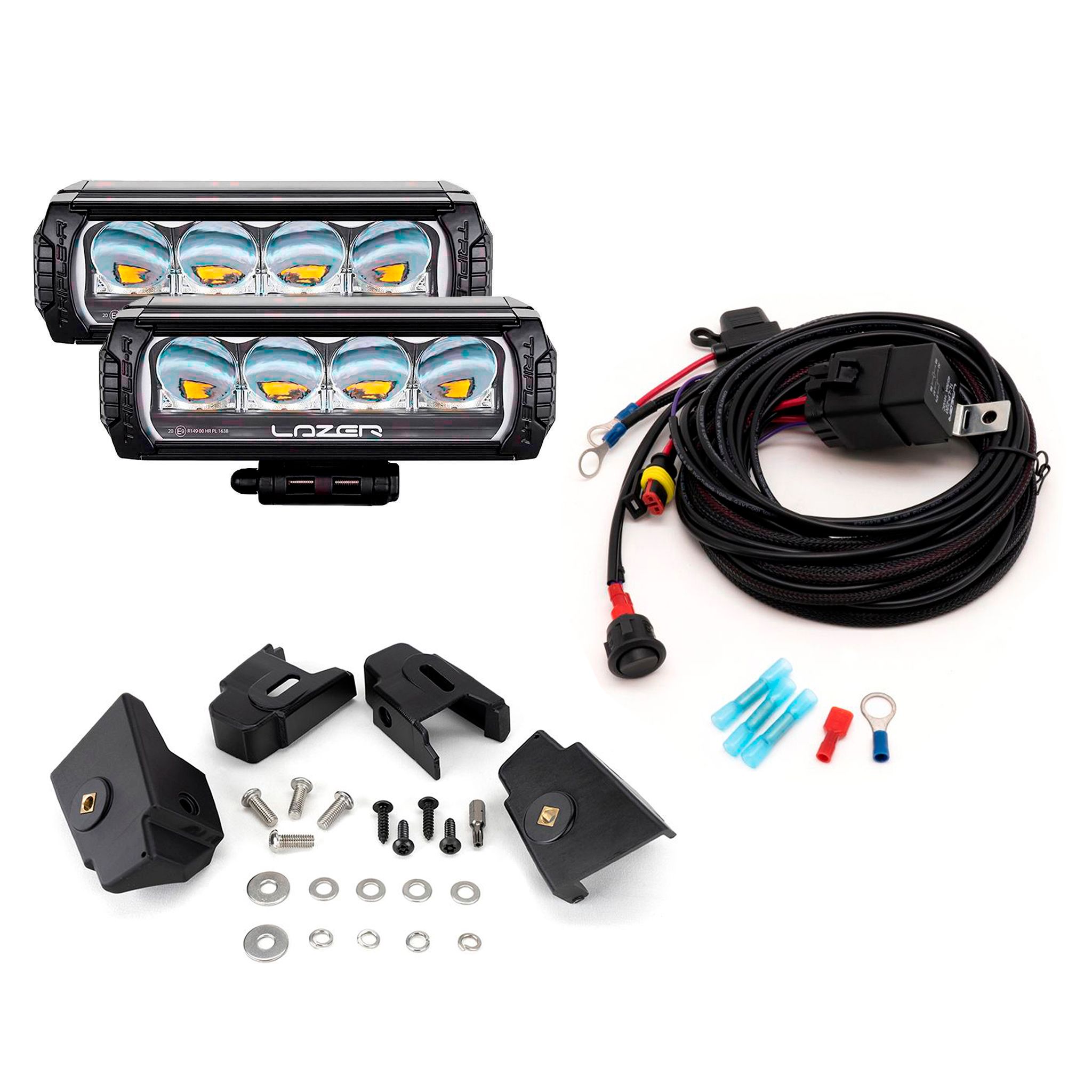 Lisävalosetti Ford Ranger XL/XLT (2023+), 2 x Lazer Triple-R 750, 2 x Triple-R 750 Wide GEN2 | Alk. 680,00 €
